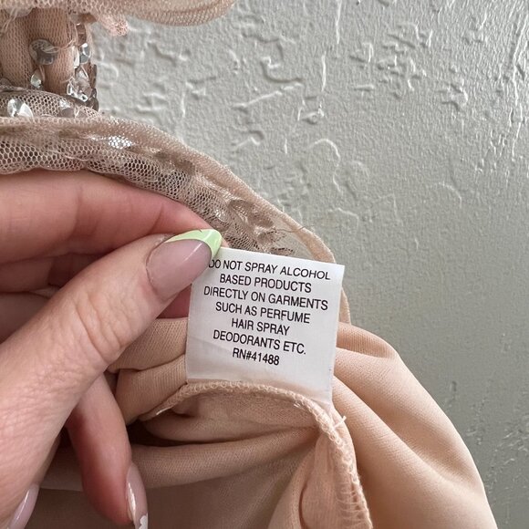 Mac Duggal Sequin Flutter Sleeve Ruffle Midi Dress - Picture 9 of 9